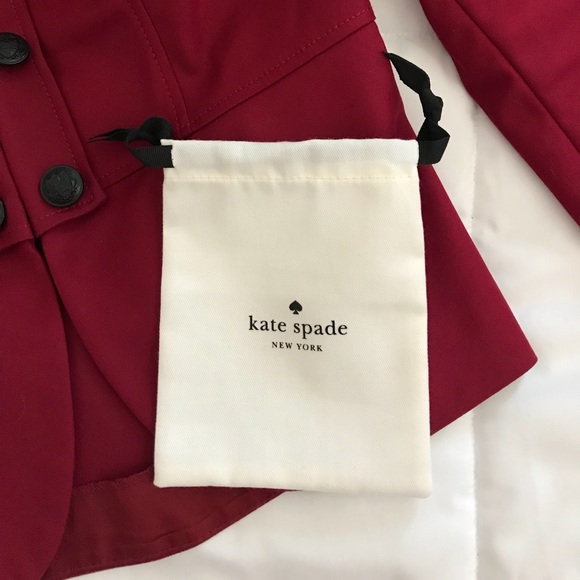 NWT Kate Spade Fuschia Earrings, Dust Bag & Box - Picture 3 of 6